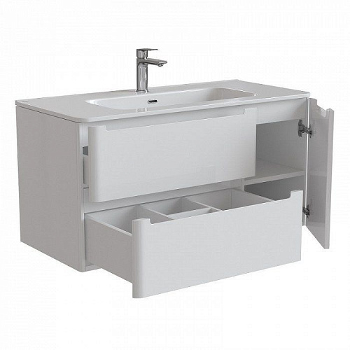 Тумба с раковиной IDDIS Edifice 100 подвесная белая (EDI10W1i95K) Тумба с раковиной IDDIS Edifice 100 подвесная белая (EDI10W1i95K)