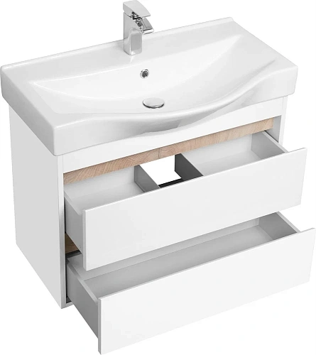 Тумба под раковину Aquaton Нортон 80 белая 1A248901NT010 Тумба под раковину Aquaton Нортон 80 белая 1A248901NT010