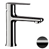 Картинка анонса товара «смеситель для раковины remer vanity v12cfp, черный брашированный хром»
