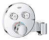 Картинка анонса товара «смеситель для душа grohe grohtherm smartcontrol на 2 выхода со встроенным держателем ручного душа, х 29120000»