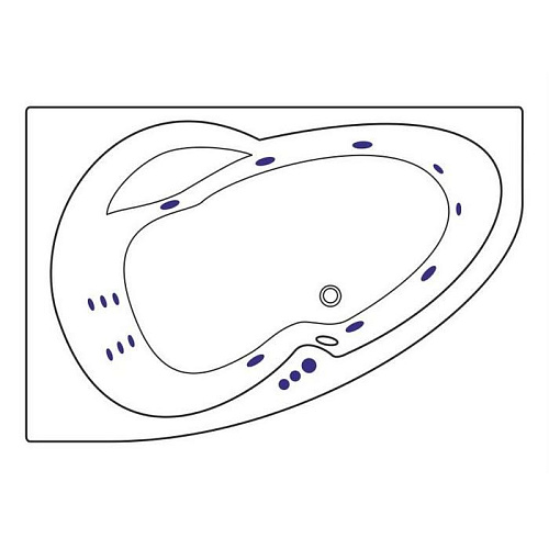 Акриловая ванна EXCELLENT Newa 160x95 L SMART хром WAEX.NEL16.SMART Акриловая ванна EXCELLENT Newa 160x95 L SMART хром WAEX.NEL16.SMART