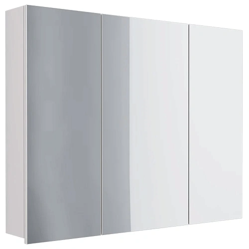 Зеркальный шкаф DREJA ALMI, 90 см, 3 дверцы, 6 стеклянных полок, белый 99.9012 Зеркальный шкаф DREJA ALMI, 90 см, 3 дверцы, 6 стеклянных полок, белый 99.9012