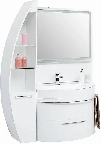 Шкаф-пенал De Aqua Эскалада RS0 L белый 00167340 Шкаф-пенал De Aqua Эскалада RS0 L белый 00167340