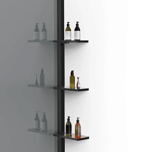 Душевая перегородка Vincea Walk-In VSW-1WSL120CGB 1200x2000 черный матовый, стекло тонированное Душевая перегородка Vincea Walk-In VSW-1WSL120CGB 1200x2000 черный матовый, стекло тонированное