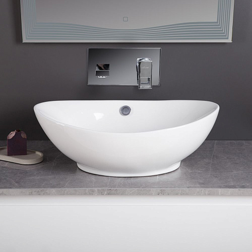 Раковина BelBagno BB1087 600x370 белый Раковина BelBagno BB1087 600x370 белый