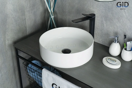 Раковина Gid N9424 51179 накладная белая 40x40x12 Раковина Gid N9424 51179 накладная белая 40x40x12