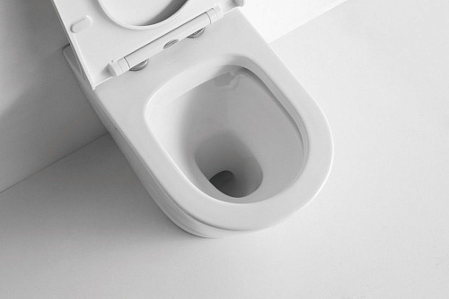 Унитаз приставной CeramaLux 3178 белый с крышкой микролифт Унитаз приставной CeramaLux 3178 белый с крышкой микролифт