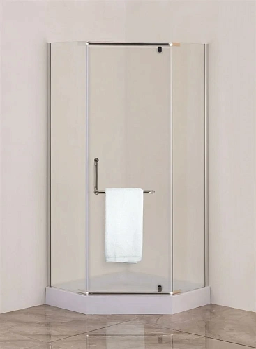 Душевой уголок DIWO Ростов 90х90 см профиль хром матовый, стекло матовое, с поддоном 556976 Душевой уголок DIWO Ростов 90х90 см профиль хром матовый, стекло матовое, с поддоном 556976