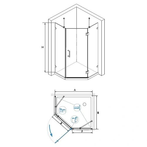 Душевой уголок RGW HO-82 Hotel 01068299-21 Душевой уголок RGW HO-82 Hotel 01068299-21