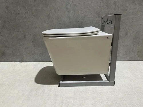 Унитаз подвесной CeramaLux TR 5170 TORNADO белый с крышкой микролифт Унитаз подвесной CeramaLux TR 5170 TORNADO белый с крышкой микролифт