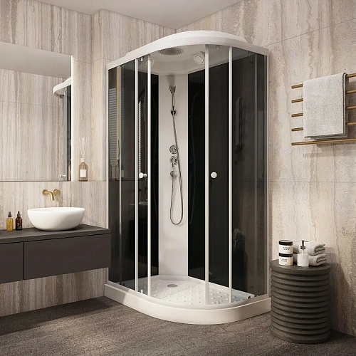 Душевая кабина Parly EC1231L 1200x800 профиль белый, стекло тонированное Душевая кабина Parly EC1231L 1200x800 профиль белый, стекло тонированное