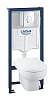 Инсталляция GROHE Solido Perfect (39191000) с подвесным унитазом и панелью смыва Skate Air