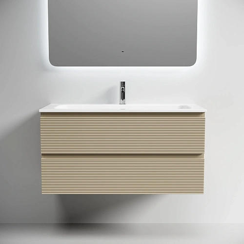 Тумба под раковину SANCOS Folk FL100CP 995х445х500 капучино, подвесная Тумба под раковину SANCOS Folk FL100CP 995х445х500 капучино, подвесная