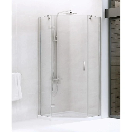 Душевой уголок NEW TRENDY NEW AZURA L 90x90x195 K-0337 (хром) Душевой уголок NEW TRENDY NEW AZURA L 90x90x195 K-0337 (хром)