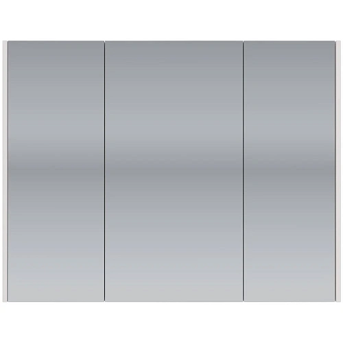 Зеркальный шкаф DREJA PRIME, 90 см, 3 дверцы, 6 стеклянных полок, белый 99.9306 Зеркальный шкаф DREJA PRIME, 90 см, 3 дверцы, 6 стеклянных полок, белый 99.9306