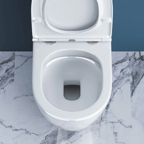 Унитаз напольный BelBagno SFERA-R BB2141CPR/BB870SC безободковый с сиденьем Унитаз напольный BelBagno SFERA-R BB2141CPR/BB870SC безободковый с сиденьем