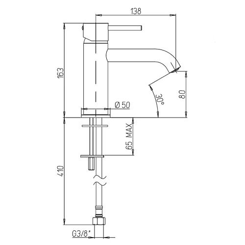 Смеситель для раковины Paini Cox 78PJ205O удлиненный излив, золото матовое Смеситель для раковины Paini Cox 78PJ205O удлиненный излив, золото матовое