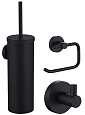Комплект аксессуаров Wonzon & Woghand черный (WW-8100-BL) из 3 предметов (крючок, держатель для бумаги, ершик) Комплект аксессуаров Wonzon & Woghand черный (WW-8100-BL) из 3 предметов (крючок, держатель для бумаги, ершик)