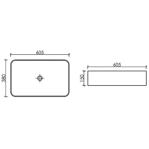 Раковина Ceramica Nova ELEMENT CN6053MB черный матовый накладная Раковина Ceramica Nova ELEMENT CN6053MB черный матовый накладная