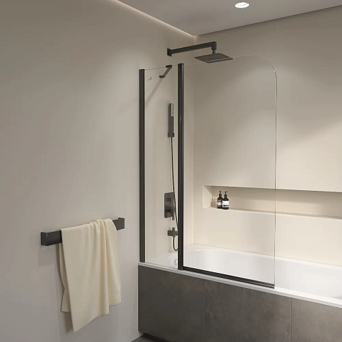 Шторка на ванну RGW Screens SC-011B 1000 мм Easy Clean черный Шторка на ванну RGW Screens SC-011B 1000 мм Easy Clean черный