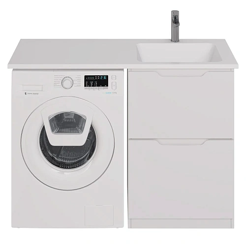 Тумба под раковину DREJA Bona, 60 см, напольная, 2 ящика, белый глянец 99.0451 Тумба под раковину DREJA Bona, 60 см, напольная, 2 ящика, белый глянец 99.0451