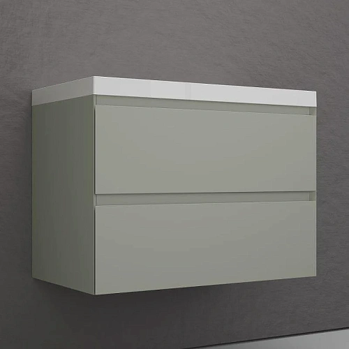 Тумба под раковину Style Line Манхэттен 80 см ЛС-00002361 подвесная, олива Тумба под раковину Style Line Манхэттен 80 см ЛС-00002361 подвесная, олива