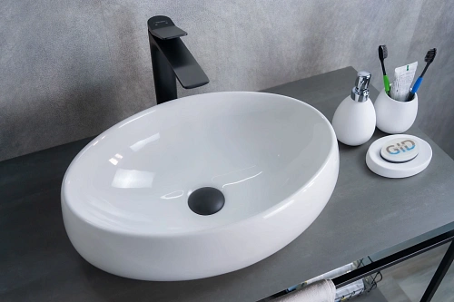 Раковина Gid N9030b 51115 накладная белая 48x34x15 Раковина Gid N9030b 51115 накладная белая 48x34x15