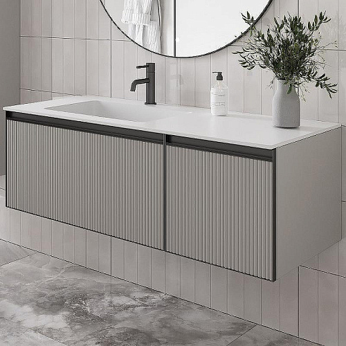 Тумба под раковину Armadi Art QUATRO 2 120см (80+40) LUNA профиль ANTHRACITE 790-M2-120-L-A Тумба под раковину Armadi Art QUATRO 2 120см (80+40) LUNA профиль ANTHRACITE 790-M2-120-L-A