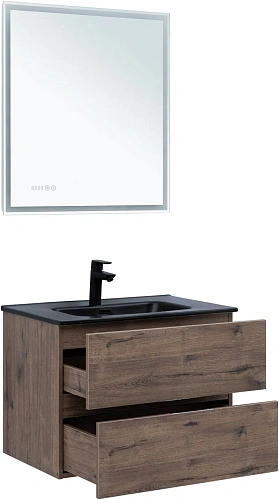 Тумба под раковину Aquanet Алвита New 70 2 ящика, дуб веллингтон табак 00334185 подвесная Тумба под раковину Aquanet Алвита New 70 2 ящика, дуб веллингтон табак 00334185 подвесная