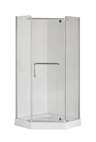 Душевой уголок Taliente 100x100x195см, пятиугольный, распашной, прозр.стекло 6мм, хром.профиль TA-10103-1CP Душевой уголок Taliente 100x100x195см, пятиугольный, распашной, прозр.стекло 6мм, хром.профиль TA-10103-1CP