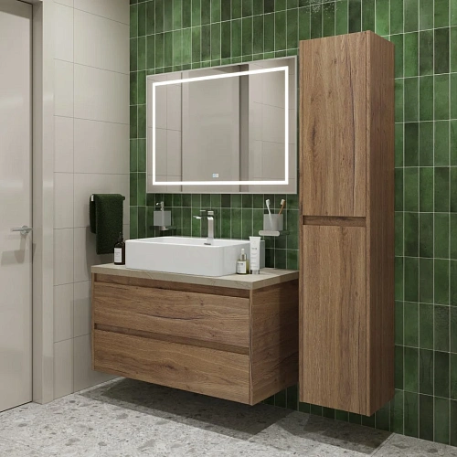 Тумба со столешницей и раковиной BelBagno KRAFT 100 kraft100rt-kepmco-1338-set подвесная KRAFT100RT-KEPMCO-1338-SET Тумба со столешницей и раковиной BelBagno KRAFT 100 kraft100rt-kepmco-1338-set подвесная KRAFT100RT-KEPMCO-1338-SET