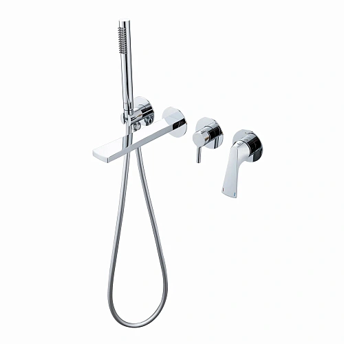 Смеситель для ванны Raglo R07.32 встраиваемый, излив монолитный 20 см, хром Смеситель для ванны Raglo R07.32 встраиваемый, излив монолитный 20 см, хром