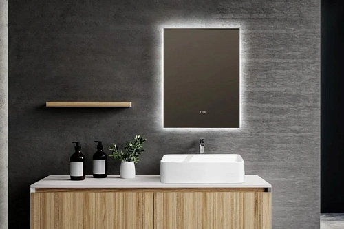 Зеркало AQUAme AQM9103 600х800 с подсветкой и подогревом Зеркало AQUAme AQM9103 600х800 с подсветкой и подогревом