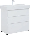 Тумба под раковину Aquanet Nova Lite 85 белый глянец (3 ящика) 00302475 Тумба под раковину Aquanet Nova Lite 85 белый глянец (3 ящика) 00302475