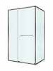 Душевой уголок CEZARES LUX-AH-FS-11-110/80-C-GM 110x80 см, профиль оружейная сталь, стекло прозрачное
