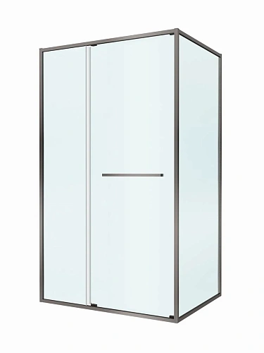 Душевой уголок CEZARES LUX-AH-FS-11-110/80-C-GM 110x80 см, профиль оружейная сталь, стекло прозрачное Душевой уголок CEZARES LUX-AH-FS-11-110/80-C-GM 110x80 см, профиль оружейная сталь, стекло прозрачное