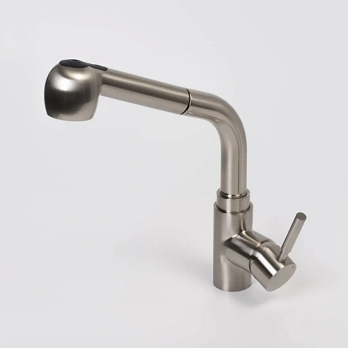 Смеситель для кухни WasserKRAFT Wern 4266 с выдвижной лейкой никель Смеситель для кухни WasserKRAFT Wern 4266 с выдвижной лейкой никель