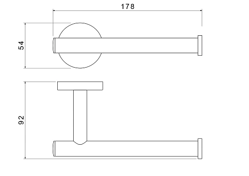 Держатель туалетной бумаги Aquatek ОБЕРОН AQ4208MB черный матовый Держатель туалетной бумаги Aquatek ОБЕРОН AQ4208MB черный матовый