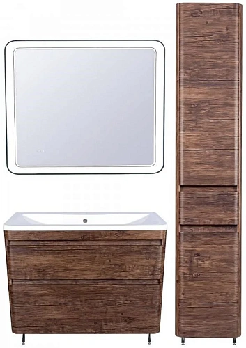 Зеркало Style Line Атлантика 90x70 с подсветкой и часами СС-00002213 Зеркало Style Line Атлантика 90x70 с подсветкой и часами СС-00002213