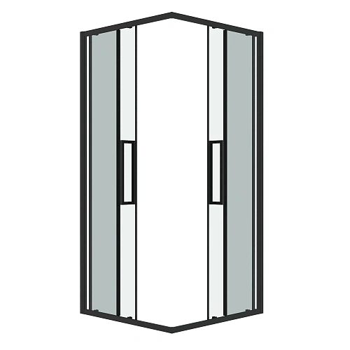 Душевой уголок GROSSMAN Cosmo 300.K33.02.9090.21.00 (90x90x195) квадрат,раздвижн,черн. матов.,стекло прозрачн Душевой уголок GROSSMAN Cosmo 300.K33.02.9090.21.00 (90x90x195) квадрат,раздвижн,черн. матов.,стекло прозрачн