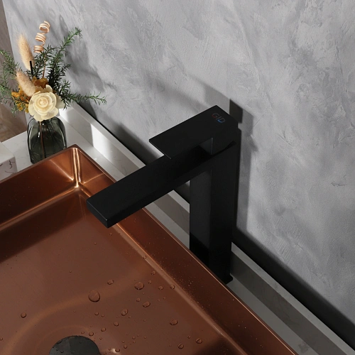 Смеситель для раковины Gid Anchel SS979-BM-D SS979BMD черный матовый Смеситель для раковины Gid Anchel SS979-BM-D SS979BMD черный матовый