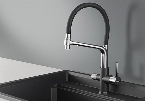 Смеситель для кухни Granula 0075, ЧЁРНЫЙ Смеситель для кухни Granula 0075, ЧЁРНЫЙ