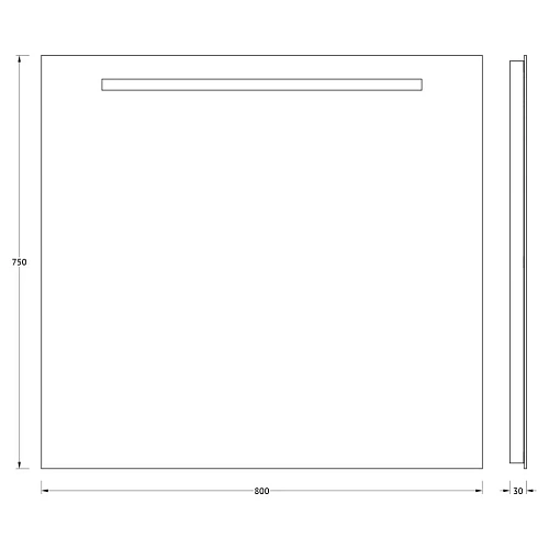 Зеркало EVOFORM Ledline BY 2105 со встроенным LED-светильником 6 W 80х75 cм Зеркало EVOFORM Ledline BY 2105 со встроенным LED-светильником 6 W 80х75 cм