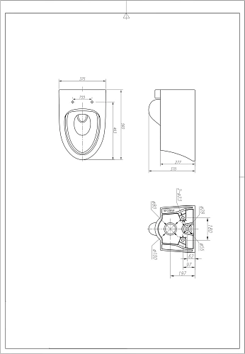 Унитаз подвесной ARROW AHB2106H без сиденья, безободковый, белый Унитаз подвесной ARROW AHB2106H без сиденья, безободковый, белый