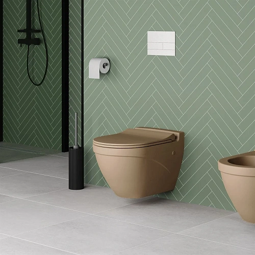 Крышка-сиденье Ambassador Nord 132T20501S (тонкое) бежевый матовое Крышка-сиденье Ambassador Nord 132T20501S (тонкое) бежевый матовое