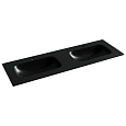 Раковина Ceramica Nova Grace CN7022MB мебельная 1410x457x137 с двумя чашами и отверстиями под смеситель, черный матовый Раковина Ceramica Nova Grace CN7022MB мебельная 1410x457x137 с двумя чашами и отверстиями под смеситель, черный матовый