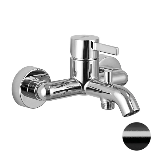 Смеситель для ванны Remer Metrica MC05CFP, черный брашированный хром Смеситель для ванны Remer Metrica MC05CFP, черный брашированный хром