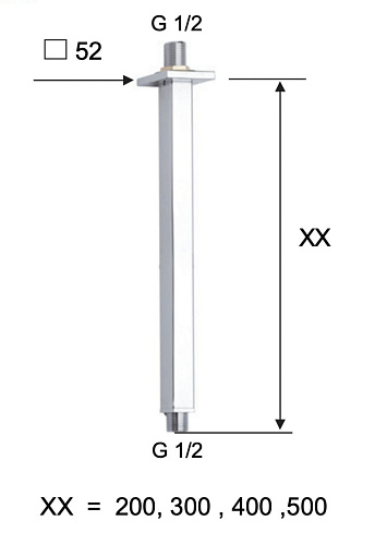 Кронштейн верхнего душа Remer 347S30BG потолочный 30 см, золото брашированное Кронштейн верхнего душа Remer 347S30BG потолочный 30 см, золото брашированное