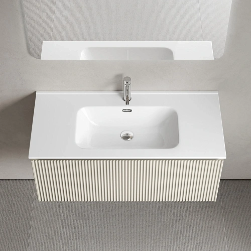 Тумба под раковину SANCOS Snob SNR1.0100CE R 1.0 995х445х406 Beige Soft подвесная Тумба под раковину SANCOS Snob SNR1.0100CE R 1.0 995х445х406 Beige Soft подвесная