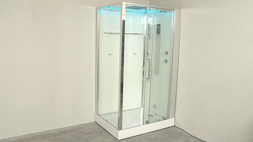 Душевая кабина Timo Premium HELMA (90x120x220) H-520R-T-CH/C стульчик прозрачный Душевая кабина Timo Premium HELMA (90x120x220) H-520R-T-CH/C стульчик прозрачный